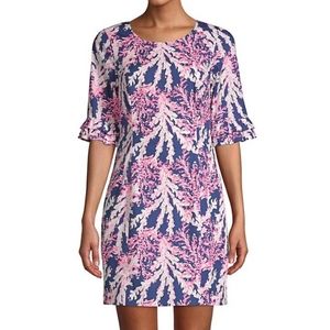 Lilly pulitzer Fiesta stretch shift dress nautical navy